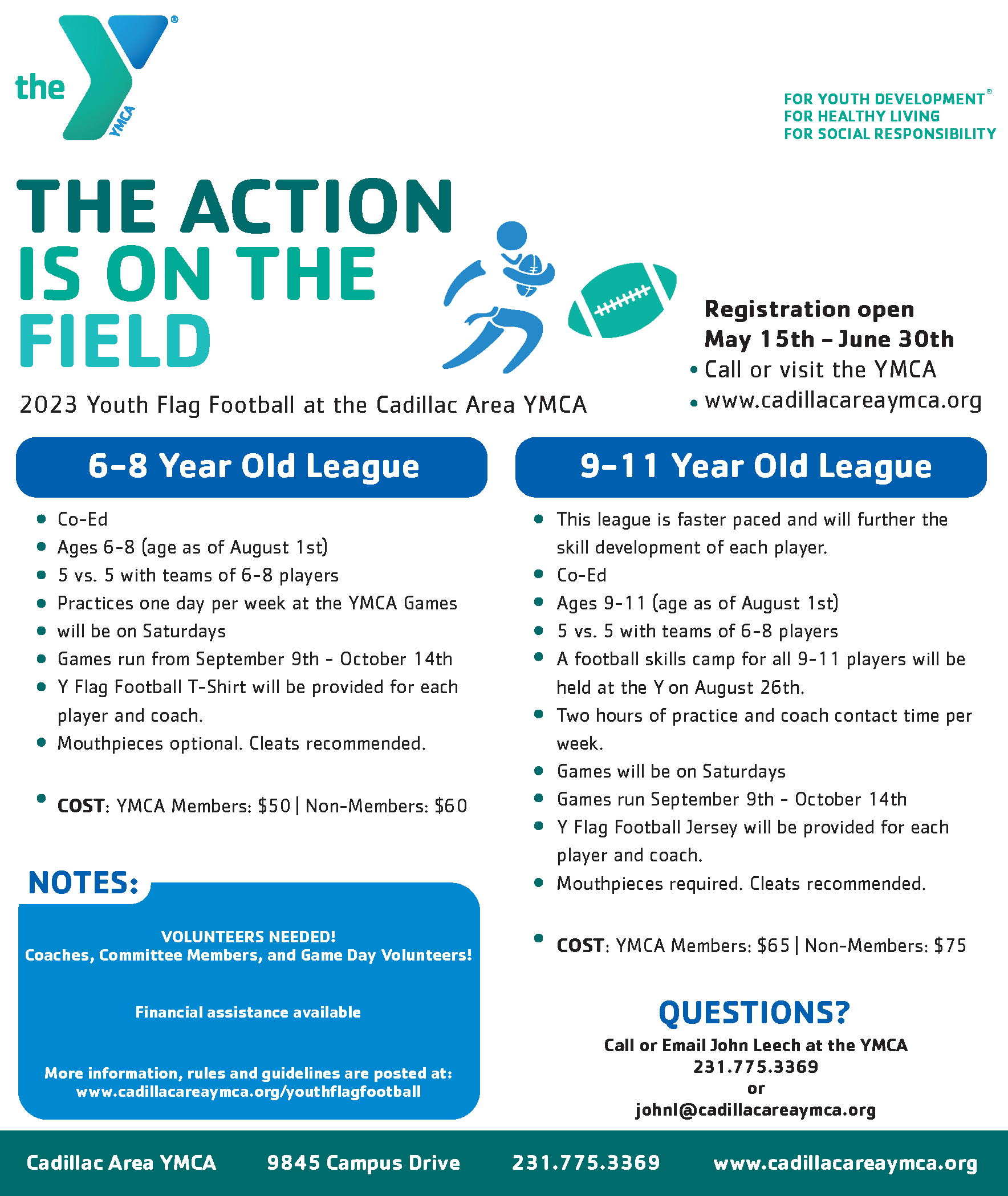 MICHIGAN - Kids Flag Football Registration